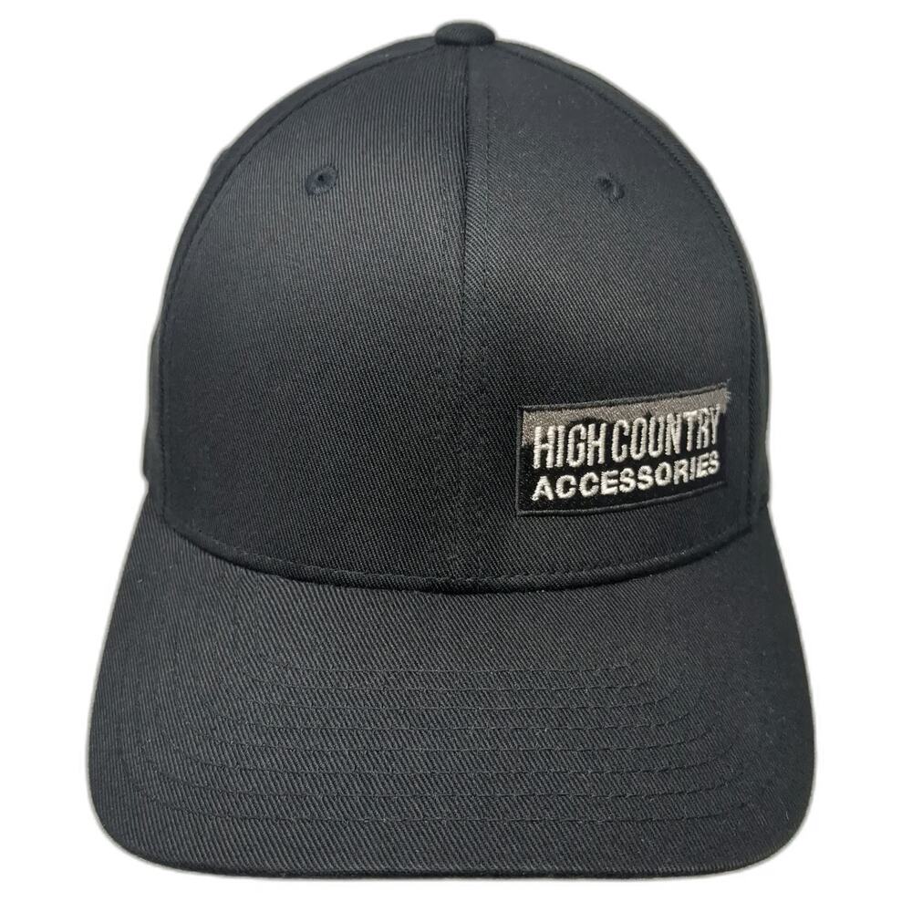 Port Authority Baseball Cap Black XL Flexfit High Country Accessories Patch Hat